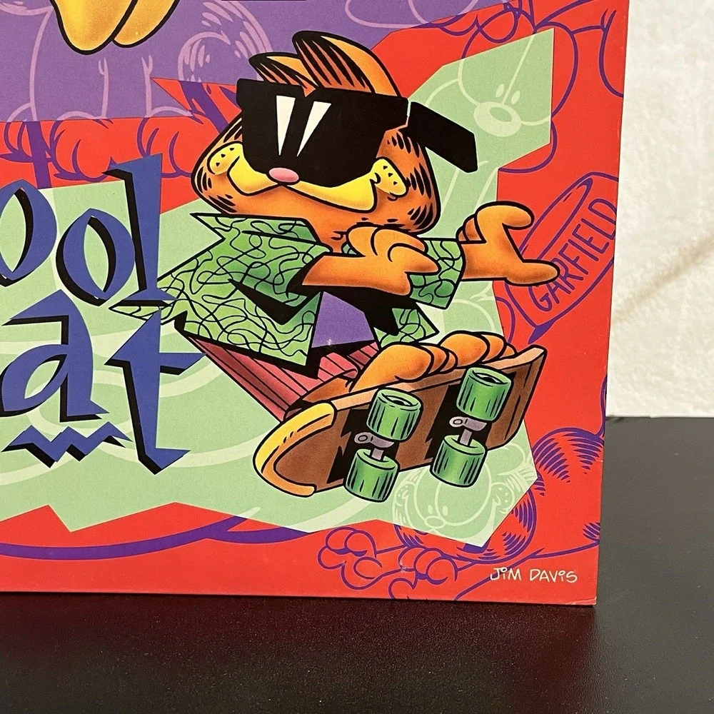 Garfield Odie PAWS 3 Ring Binder Pocket Folders Jim Davis School Lot 3 Vintage